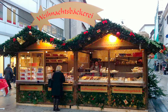 Stand auf dem Weihnachtsmarkt in Heilbronn