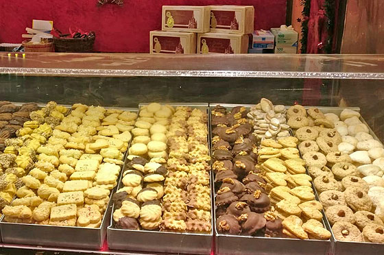 Große Auswahl an Weihnachtsplätzchen